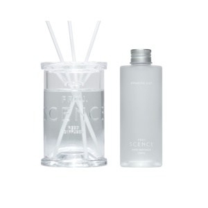 Glass <b>Reed</b> <b>Diffuser</b> with Long-lasting Marine Lily Fragrance No Smoke Column Shape <b>for</b> Global OEM Clients - Product Image 1