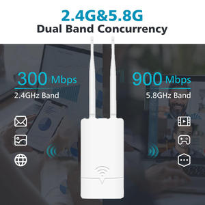 จุดเชื่อมต่อ WiFi แบบรอบทิศทาง2.4GHz 5g 1200Mbps พลังงานสูงครอบคลุม WiFi กลางแจ้ง AP - Product Image 2