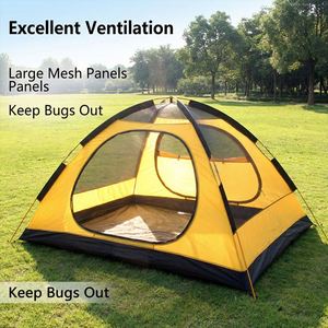 Tente de toit portable double couche, une chambre, en tissu Oxford, imperméable, quatre saisons, installation rapide, pour camping en plein air, plage, alpinisme - Product Image 3