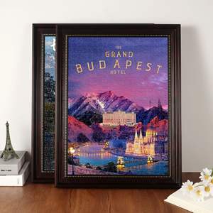 <span class=keywords><strong>Puzzle</strong></span> di luci invernali di natale Vintage Galison con cornice marrone - Product Image 5