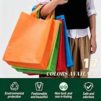 Sacs fourre-tout réutilisables en gros, pas chers, avec logo personnalisé, sacs de courses non tissés, sacs d'épicerie avec poignées, pliables