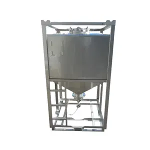 Favorable Price SS IBC Tote Tank Stainless Steel Cosmetic Emulsion Storage Transportation Vessel