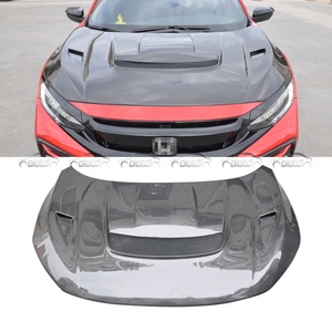 Capot moteur en fibre de carbone de style VRS pour Honda Civic FC1 FK7 FK8 Type R 2016-2018 - Product Image 2