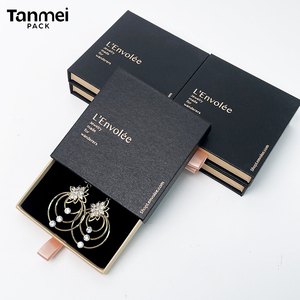 Slide Drawer Paper Jewelry <b>Box</b> <b>Gift</b> <b>Box</b> for Ring <b>Earring</b> Pendant Necklace Bracelet Luxury Jewelry Packaging <b>Box</b> - Product Image 1