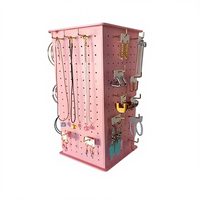 Support de présentation rotatif en MDF pour bijoux, sur mesure, nouveau design, pour boutique de cadeaux