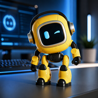Robot Pintar Anak-Anak AI Kontrol Suara Interaktif Robot Edukasi Berbicara 37 Bahasa Mendukung WiFi Isi Ulang Hadiah