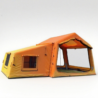 Grande tente gonflable multicolore personnalisée à installation rapide, imperméable et résistante au vent pour les événements intérieurs/extérieurs et le camping