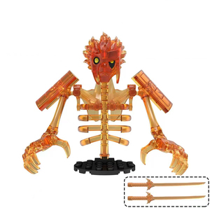 WM6208 Lehrreiches Kinderspielzeug Susanoo 7 Formen 2 Waffen 1 Basis DIY Puzzle Juguetes Mini Plastik-Baustein-Sets - Product Image 5