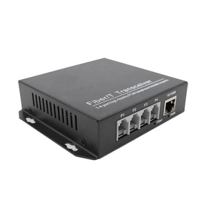 4-Kênh PCM Điện Thoại Sợi Chuyển Đổi Bằng Giọng Nói <span class=keywords><strong>Multiplexer</strong></span> FXS/FXO Cho Fax Rj11 Chậu IP Mạng Duy Nhất Chế Độ Duy Nhất Sợi 20Km - Product Image 1