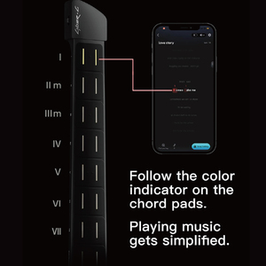 Guitarra Inteligente sin Cuerdas <span class=keywords><strong>Enya</strong></span> CYBER-G con 20 Sonidos de Instrumentos, Altavoz Integrado y Sistema de Batería, Guitarra Plegable para Viaje - Product Image 2