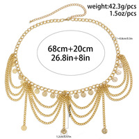 2025 Accessoire de Mode Chaîne de Corps Papillon à Pompons Sexy en Métal et Alliage, Strass en Cristal pour Cadeau d'Anniversaire ou de Fiançailles