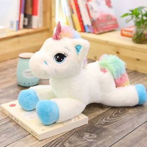 Fabricant de jouets sur mesure, vente en gros de jouets Peach Town, CudSoft, jouet en peluche licorne arc-en-ciel coloré, adorable poupée en peluche, 31-50 cm, pour enfants - Product Image 4