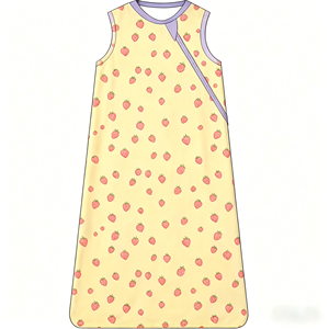 Sac de couchage en viscose de bambou à imprimé floral personnalisé, 0,5 <span class=keywords><strong>TOG</strong></span> matelassé, fermeture éclair bidirectionnelle, léger, sac de couchage d'été pour bébé - Product Image 3