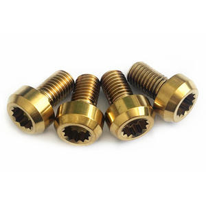 <span class=keywords><strong>Tornillos</strong></span> de Titanio GR5 M7 M8, Precio de Fábrica, Cabeza Interna de 12 Puntas, Tornillo de Rin Dividido, Cabeza Redonda Dorada, Tornillo <span class=keywords><strong>para</strong></span> Rueda <span class=keywords><strong>BBS</strong></span> - Product Image 4