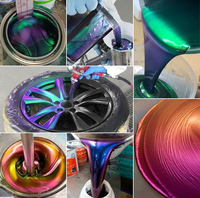 Multi-Chrom Chamäleon-Pigment Farbwechselndes Metallisches Optisches Chamäleon für Autolackierung Glimmerpulver