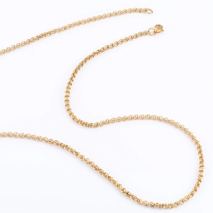 Collier Yadreva en acier inoxydable plaqué or, chaîne Rolo, maillons ronds, différentes tailles, accessoires de bijoux DIY, cadeau - Product Image 4