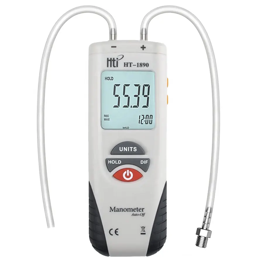 High Low Pressure Vacuum Digital Refrigaration Manometer For Gas Pressure