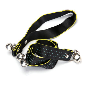 <b>Dog</b> Doorbell Rope Nylon Adjustable Training Collar For Pet <b>Dogs</b> With <b>Bell</b> Orange Color - Product Image 2