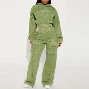 Sweat-shirts pour hommes personnalisés, poids lourd, 600, 500, 460, 450, 400, 380 GSM, ensembles épais, nouveaux modèles, lavés à l'acide, avec cordon - Product Image 2