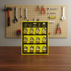 Alta calidad 20/25/30*12 Uds pintura de cobre lado abierto latón pintado apertura lateral candado de hierro - Product Image 3