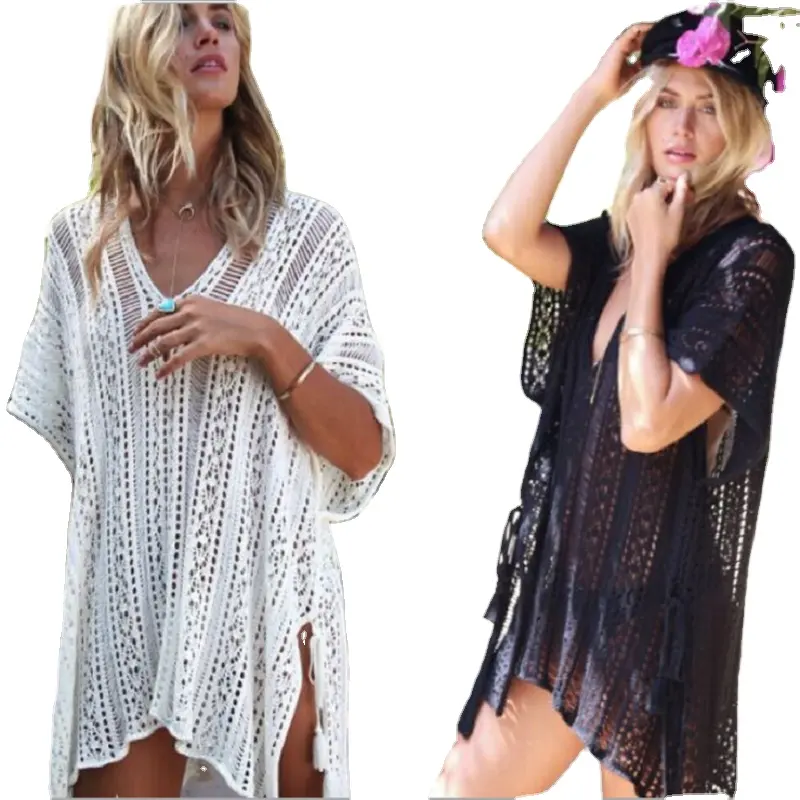 Delle donne di Estate Costume Da Bagno Bikini Spiaggia Costumi Da Bagno Cover Up Cardigan Camicetta