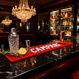 Tapete de Barra de PVC Suave Ecológico y Seguro con Logotipo de <span class=keywords><strong>CAMPARI</strong></span> para Accesorios de Barra Red Bull, Personalizable OEM - Product Image 2
