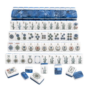 DSP Vietnam Factory 2026 Nouveauté : Jeu de Mahjong Américain Personnalisé en Acrylique, Modèle Bleu, pour Adultes - Product Image 1