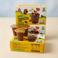 Biscuits gaufrettes individuels fourrés au chocolat croustillant, formule personnalisée, marque privée, prébiotiques ajoutés, respectueux de l'intestin