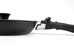 18cm rãnh <span class=keywords><strong>Silicone</strong></span> Vòng Tempered Glass nắp cho có thể tháo rời xử lý đồ nấu nướng - Product Image 5