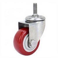 Roulettes pivotantes en acier inoxydable 304 et PVC pour école et atelier, diamètre 5 pouces, sans frein
