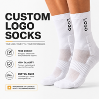 Chaussettes athlétiques mi-mollet personnalisées avec logo imprimé, plusieurs couleurs, pour la personnalisation de souvenirs d'événements