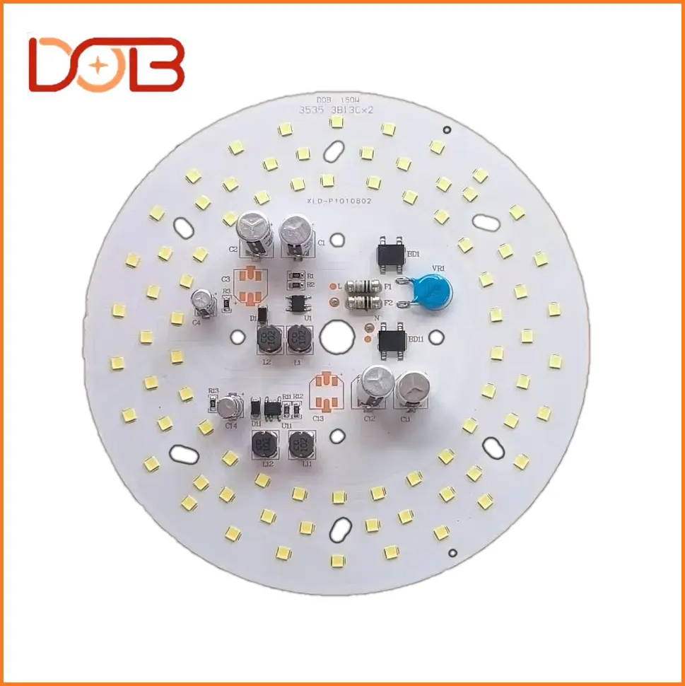 150 Wát có thể sạc lại LED bóng đèn fin-loại ánh sáng SMD Led Chip 2835 nguồn mô-đun Trung Quốc nhà máy siêu DOB LED PCB Board