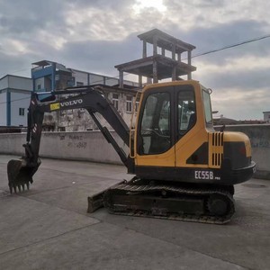 Excavatrice sur chenilles Volvo EC55B d'occasion de 5,5 tonnes avec peinture d'origine, prix de gros. Excavatrice Volvo EC55B EC55D d'occasion en vente. - Product Image 6