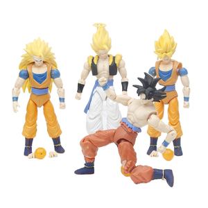 Figurines d'action d'anime japonais Dragonballs, <span class=keywords><strong>6</strong></span> pouces, jouets en PVC DBZ avec articulations mobiles, jouets <span class=keywords><strong>Super</strong></span> Saiyan avec accessoires détachables - Product Image 2