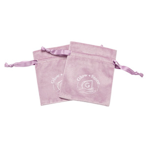 High Quality Custom Logo Size Velvet Dust Drawstring Gift Packaging Pouch Bag for <b>Ring</b> Jewelry - Product Image 4
