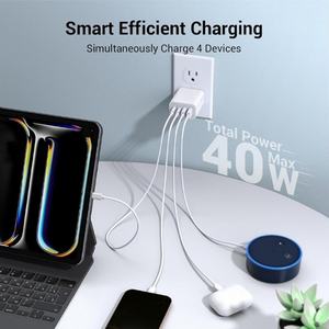 Cargador de Viaje para Teléfono Móvil con Carga Rápida US EU PD65W, Salida Múltiple, Adaptador Universal para Teléfonos Móviles - Product Image 3