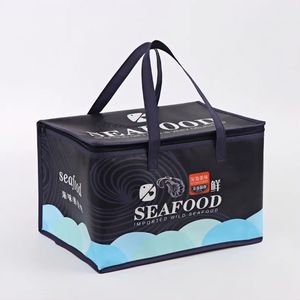 Sacs isothermes en aluminium non tissé en stock pour concombres de mer, adaptés à la réfrigération des fruits de mer, à la vente ambulante et au camping - Product Image 1