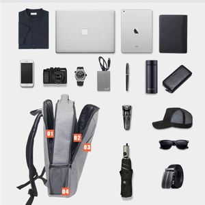 <b>Simple</b> Waterproof <b>Backpack</b> for School & Commute Minimalist Design Daily Daypack OEM Manufacturer - Product Image 6