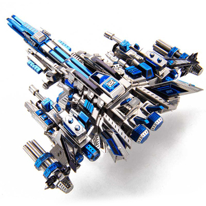 3D DIY Metal askeri bulmaca <span class=keywords><strong>Pilot</strong></span> 1 battleship model yapboz eğitici bulmaca lazer kesim hediyeler oyuncak çocuklar için - Product Image 1