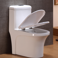 Offre Spéciale prix bon marché pour le projet salle de bain articles sanitaires en céramique siphonique une pièce wc commode toilette