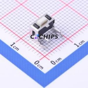 TS-KG01V-AB43F Tactile Switch Through hole Switch Single Pole Single Throw Rectangle Button 2.5N Right Angle Insert - Product Image 1