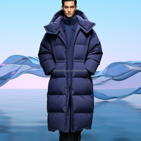 Parka longue imperméable personnalisée pour moto, chasse, sports, parka matelassée, bomber, veste d'hiver, veste universitaire pour homme, à capuche, coupe-vent, décontractée