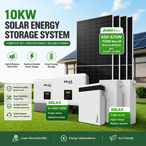Sistema de Paneles Solares Bifaciales de 670W, Módulo de Doble Vidrio Tipo N, <span class=keywords><strong>Inversor</strong></span> de 10kW, Batería LFP HV V2G de 5.8-23kWh, Sistema de Almacenamiento de Energía Doméstica - Product Image 1