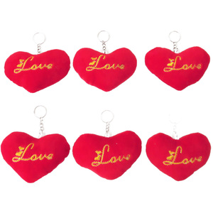 20pcs/<strong>lot</strong> Heart Stuffed Plush Toys Mini Red Heart <strong>Doll</strong> Stuffed Plush Keychain Custom Text Promotion Gifts - Product Image 5