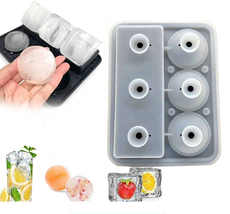 Силиконовые 3D формы для мороженого в форме розы, лоток для льда с крышкой, 4 отверстия или 6 отверстиями, воронка-плата