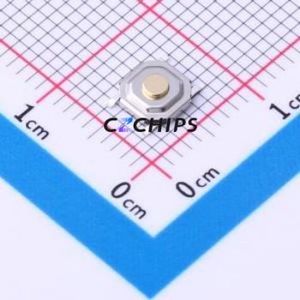 TSC005A1626B Tactile <b>Switch</b> SMD-4P,5.2x5.2mm <b>Switch</b> Round Button 2.6N Vertical Mount 5.2mm - Product Image 1