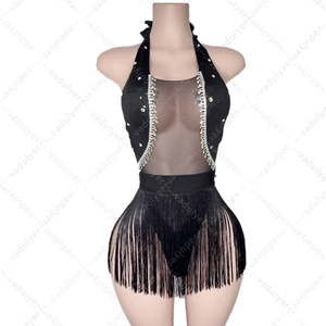 Abbigliamento da ballo in strass con strass in metallo, - Product Image 5