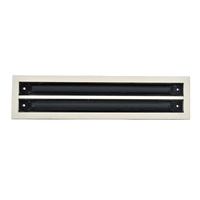 Diffuseur linéaire à 2 fentes de conception moderne, pièces de système HVAC, grille de ventilation