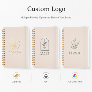 Elastic Band Spiral Notebook A5 Custom Logo 70 Sheets Lined <strong>Writing</strong> <strong>Journal</strong> for Business Office Student School Gift Supplies - Product Image 5
