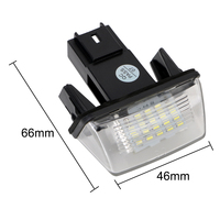 1 Paire de Feux de Plaque d'Immatriculation LED pour Peugeot 206 207 306 307 308 5008 pour Citroën C3 C4 C5 Berlingo Saxo Xsara Picasso